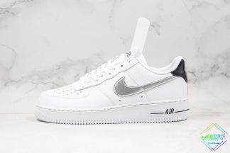 Nike Air Force 1 Low White Black Metallic Silver