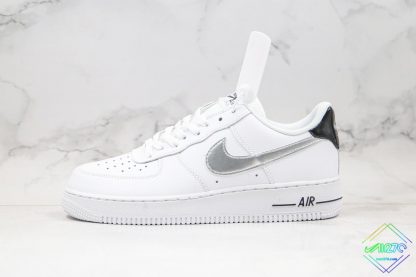 Nike Air Force 1 Low White Black Metallic Silver