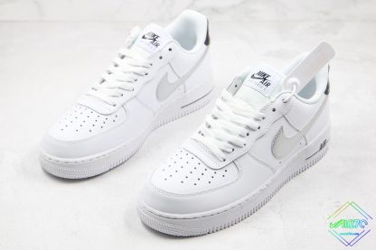 Nike Air Force 1 Low White Black Metallic Silver front