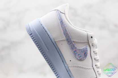 Nike Air Force 1 Low White Hydrogen Blue Psychedelic Swooshes