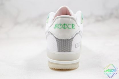 Nike Air Force 1 React Mint Green heel