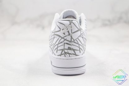 Nike Air Force 1 White 3M Reflective heel