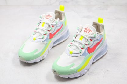 Nike Air Max 270 React White Flash Crimson Cucumber Green Front