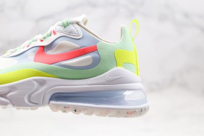 Nike Air Max 270 React White Flash Crimson Cucumber Green Panel