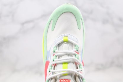 Nike Air Max 270 React White Flash Crimson Cucumber Green Upper