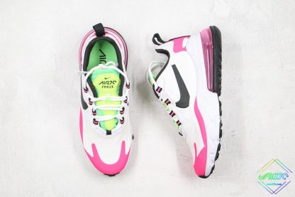 Nike Air Max 270 React White Hyper Pink green