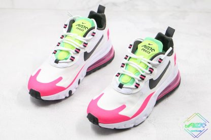 Nike Air Max 270 React White Hyper Pink sneaker