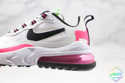 Nike Air Max 270 React White Hyper Pink sole