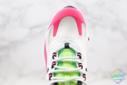 Nike Air Max 270 React White Hyper Pink upper