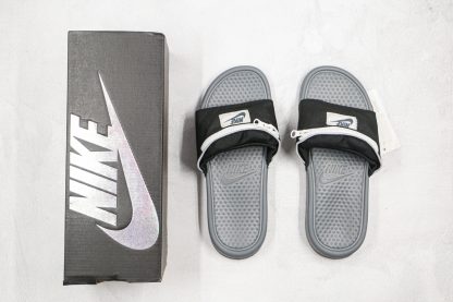 Nike Benassi Fanny Pack Slides Black Grey Shoes