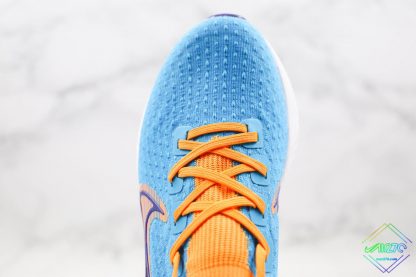 Nike Epic React Infinity Run Flyknit Blue Yellow upper