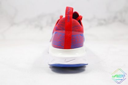 React Infinity Run Flyknit Royal Blue Gym Red HEEL