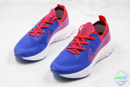 React Infinity Run Flyknit Royal Blue Gym Red sneaker