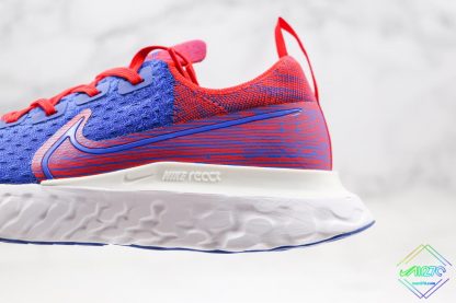 React Infinity Run Flyknit Royal Blue Gym Red sole