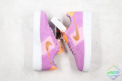 WMNS Nike Air Force 1 Violet Star swooshes on sidewall