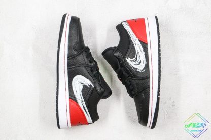 Air Jordan 1 Low Brushstroke Swoosh panel