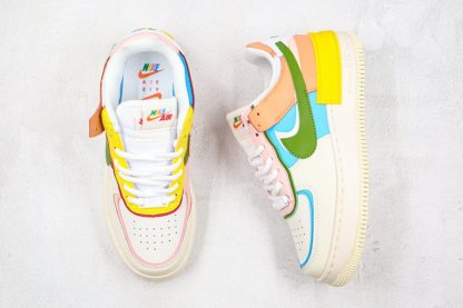 Buy Nike Air Force 1 Shadow Beige Pink Blue Yellow