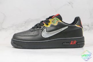 DMS X Nike Air Force 1 React Black Habanero Red