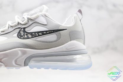 Dior Nike Air Max React 270 Grey hindfoot