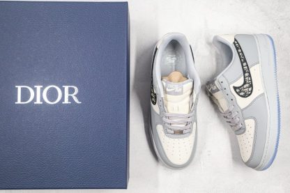 Dior x Nike Air Force 1 07 LV8 Customs Grey Cheap Sale