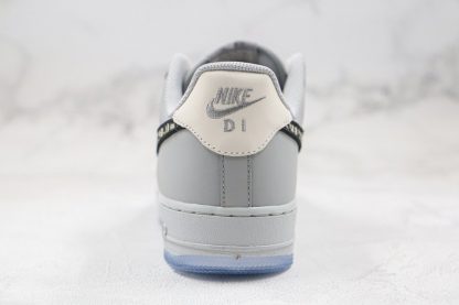 Dior x Nike Air Force 1 07 LV8 Customs Grey Heel