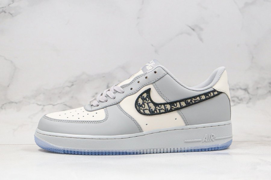 Dior x Nike Air Force 1 '07 LV8 Customs Grey On Sale