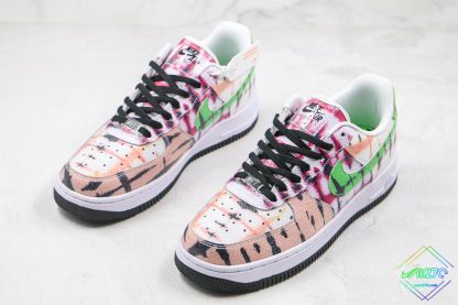 Nike Air Force 1 Low Black Tie Dye shoes