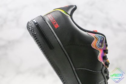 Nike Air Force 1 React Black Habanero Red lateral