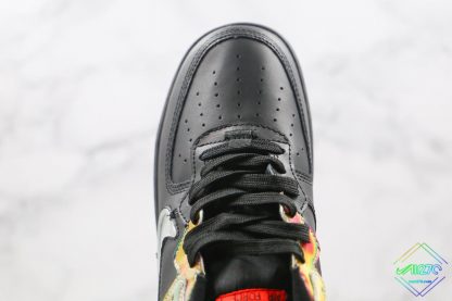 Nike Air Force 1 React Black Habanero Red upper