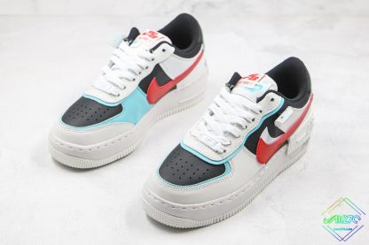 Nike Air Force 1 Shadow Bleached Aqua black