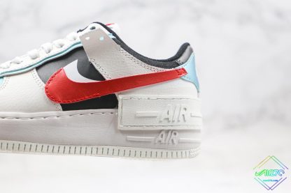 Nike Air Force 1 Shadow Bleached Aqua double swoosh