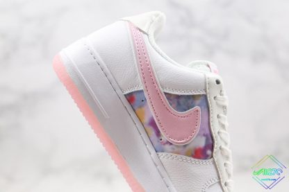 Nike Air Force 1 White Light Arctic Pink hindfoot