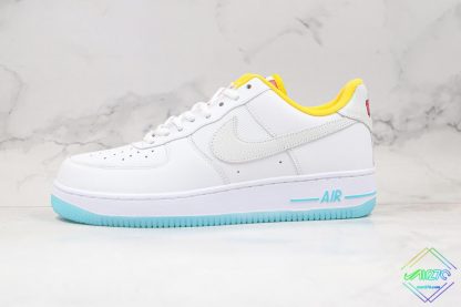 Nike Air Force 1 White Yellow Clear
