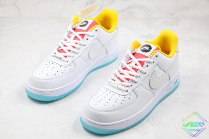 Nike Air Force 1 White Yellow Clear sneaker