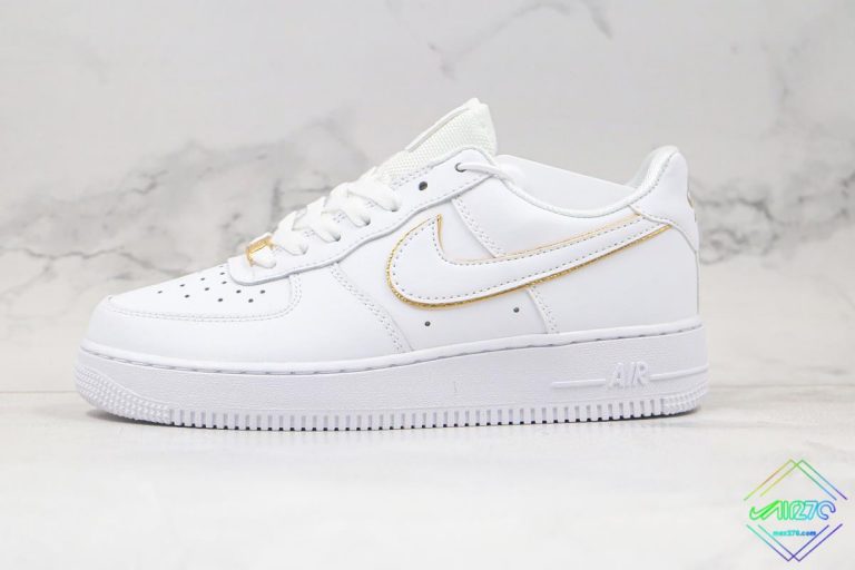 air force 1 metallic gold white