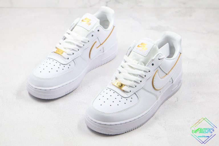 air force 1 metallic gold white