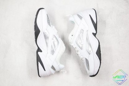 Nike M2K Tekno White Metallic Silver Black panel