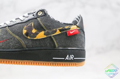 Air Force 1 Low Camo Black Denim Remix midsole