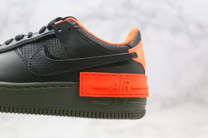 Air Force 1 Shadow Black Hyper Crimson double layer