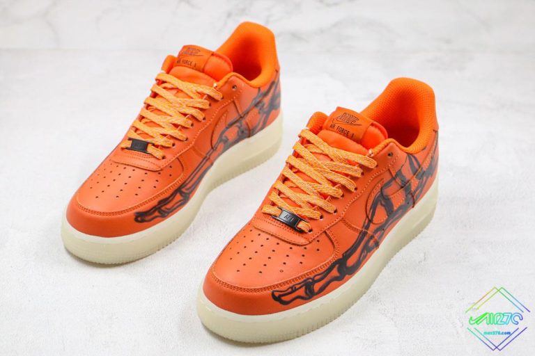 air force 1 skeleton orange glow