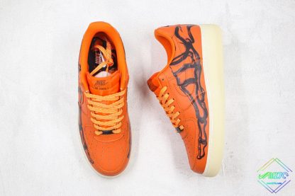 Air Force 1 Skeleton Brilliant Orange tongue