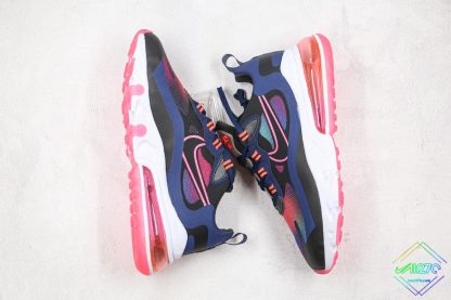 Air Max 270 React SE Midnight Navy Crimson swoosh