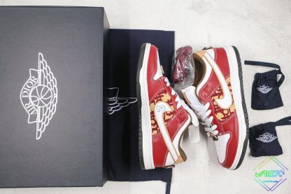 Dior X Nike SB Dunk Low Pro Burgundy shoes