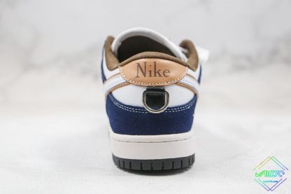 Dior X Nike SB Dunk Low Pro White Navy Blue heel