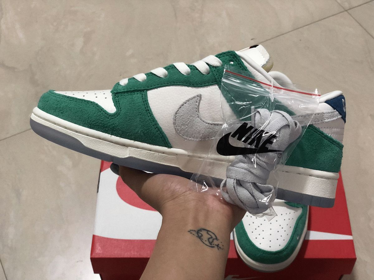 Kasinax Nike SB Dunk Low Neptune Green real pictures