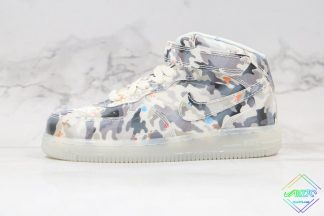 Kids Nike Air Force 1 High Light Up Camo