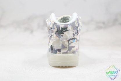 Kids Nike Air Force 1 High Light Up Camo heel