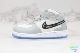 Kids Nike Air Force 1Mid Dior Grey