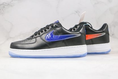 Kith x Nike Air Force 1 Low Black blue swoosh