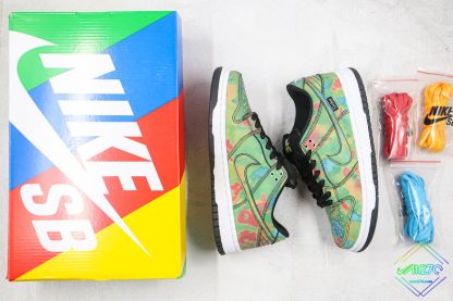 Multicolored Civilist Nike SB Dunk Low swoosh